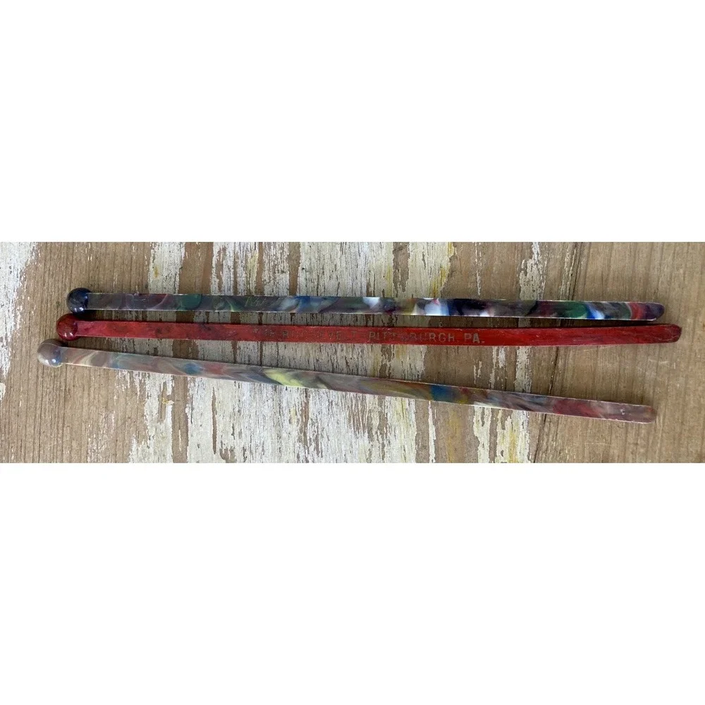 Vintage plastic cocktail bar restaurant hotel swizzle stick stirrers 1950s 1960s